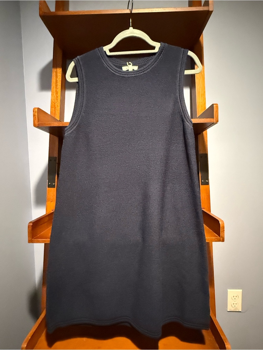 ZSupply Navy Knit Mini Dress, size L, NWT